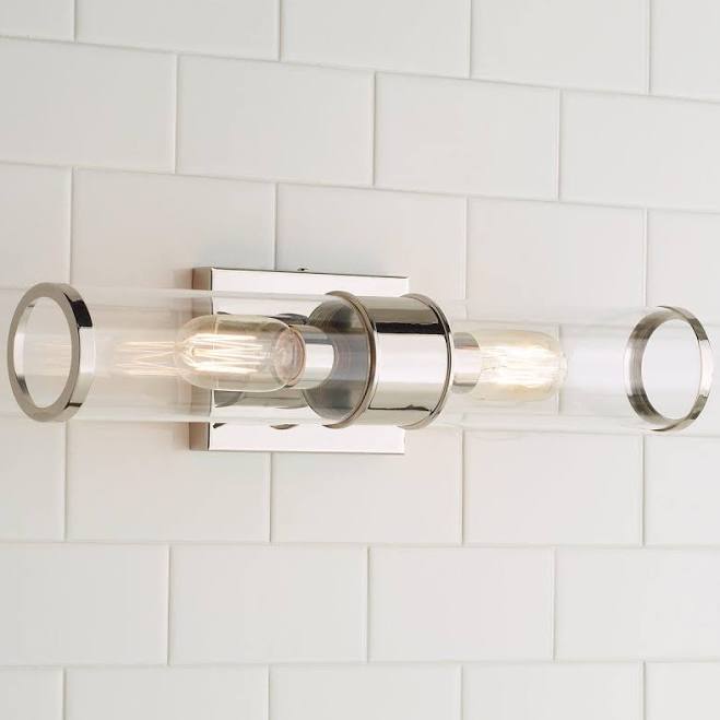 Simple Glass Cylinder Sconce