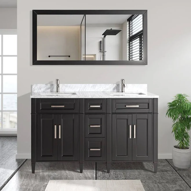 Vanity Art Savona 60 Undermount Doubl...