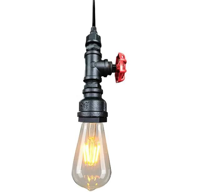 Industrial Metal Pendant Light with E...