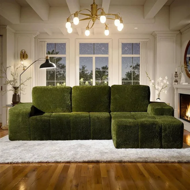 Allwex KALE 114 in. Wide Arm 2-Piece ...
