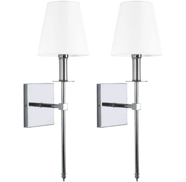 Lamqee 1-Light Wall Sconce with White...