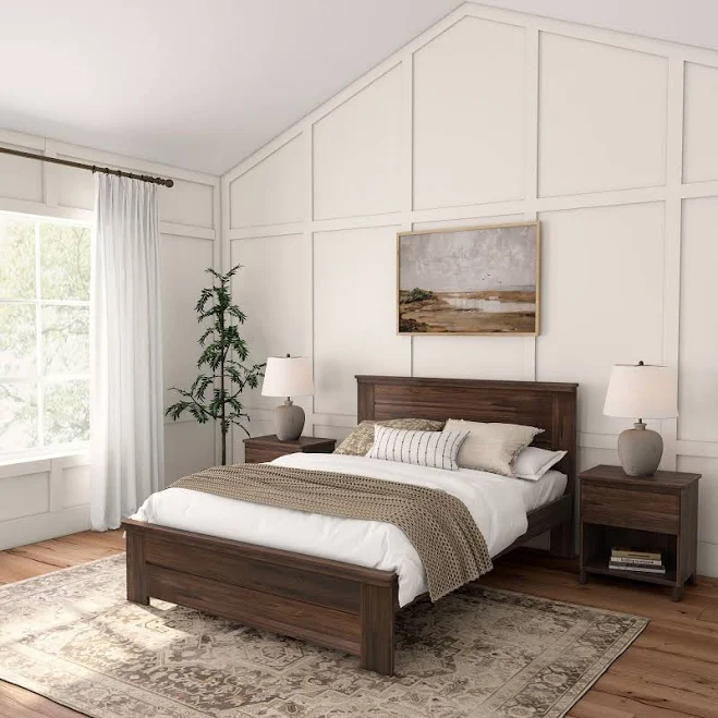 Plank+Beam Farmhouse Bed Frame Headboard