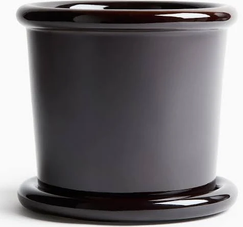 H&M Home Large Stoneware Plant Pot wi...