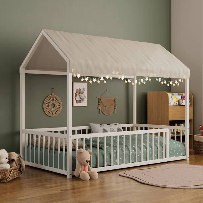 Euroco Full Size Canopy Bed