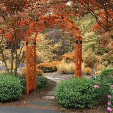 EAGLE PEAK Wood Arbor Garden Trellis ...
