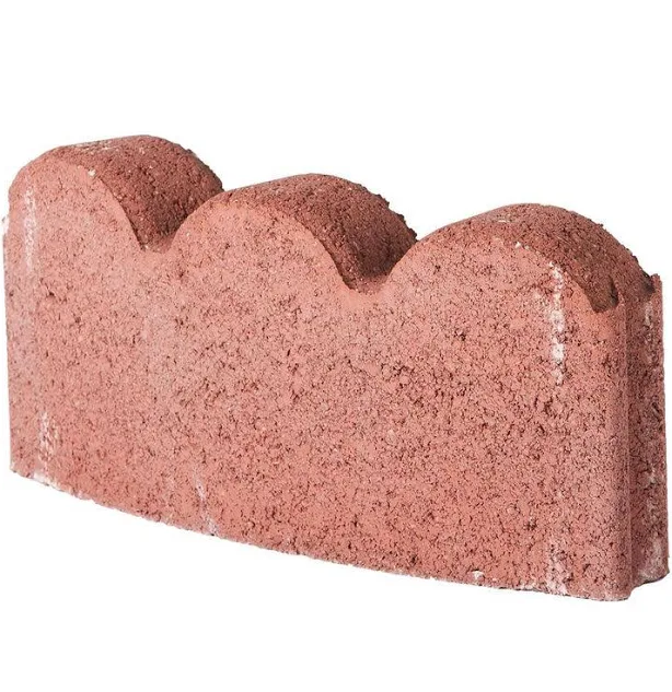 Pavestone River Red Curved Concrete E...