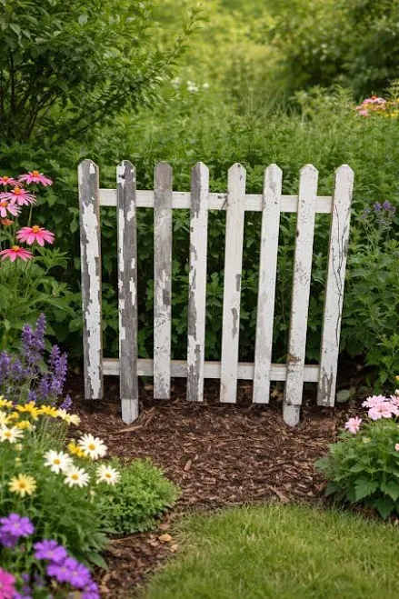 Rustic Reclaimed Barn Wood Picket Fen...