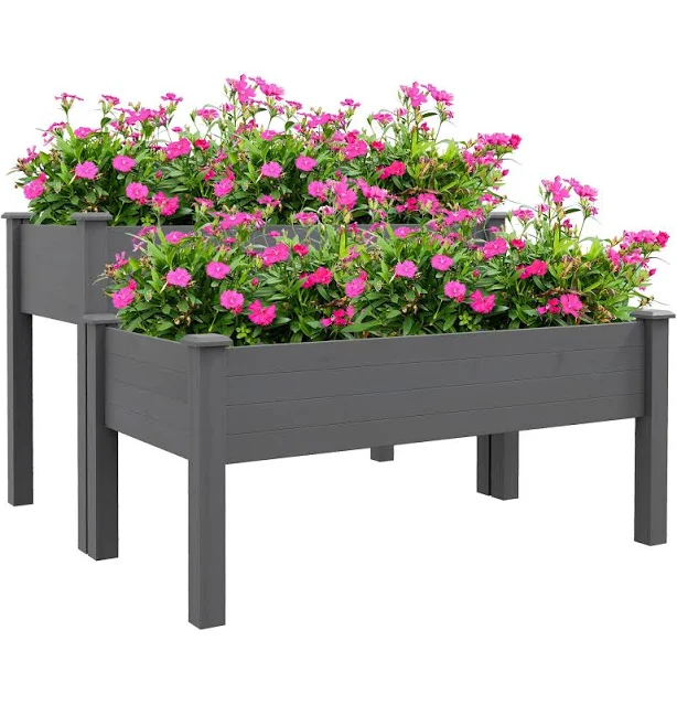 2-Tier Indoor/Outdoor Raised Garden P...