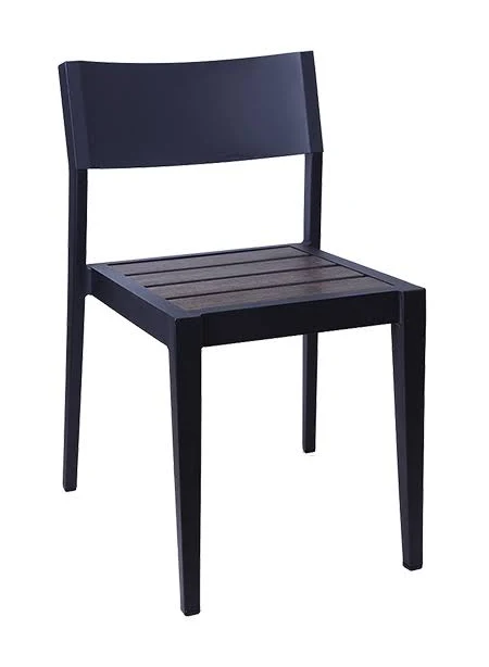 Aluminum Chair with Imitation Teak Sl...