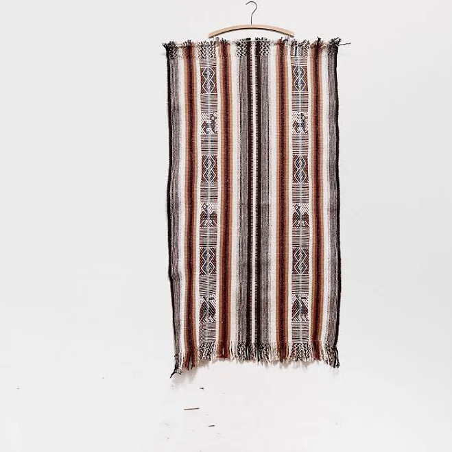 Vintage Woven Wool Textile Art Wall H...