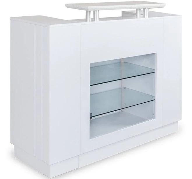 White Granite Reception Desk | White ...