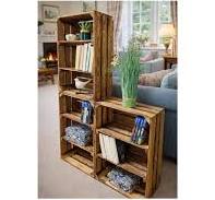 Wooden Crates With Shelves, Storage B...