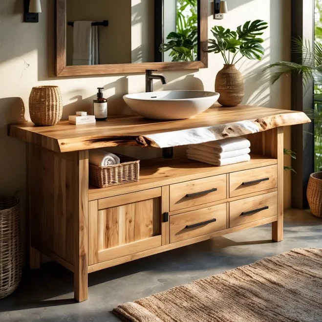 Luxury Live Edge Bathroom Vanity