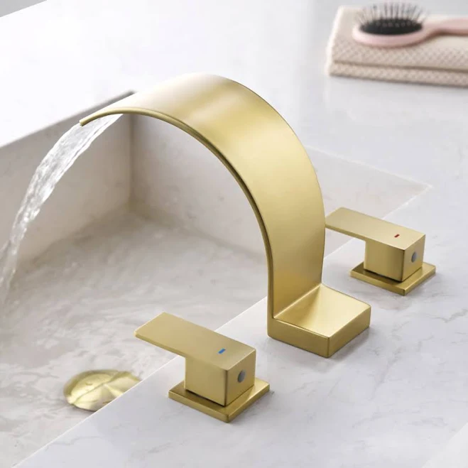 SHAMANDA Brushed Gold Roman Tub Fauce...