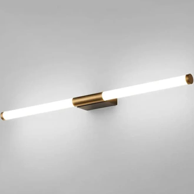 Sleek Modern Gold Linear LED Vanity W...