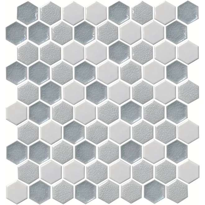 The Tile Shop Energy Hex White Mosaic...
