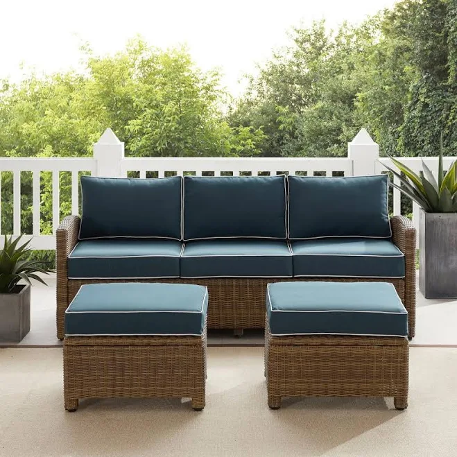 Crosley Bradenton 3Pc Outdoor Wicker ...