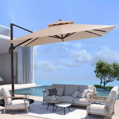 Hyleory 10ft Square Cantilever Patio ...