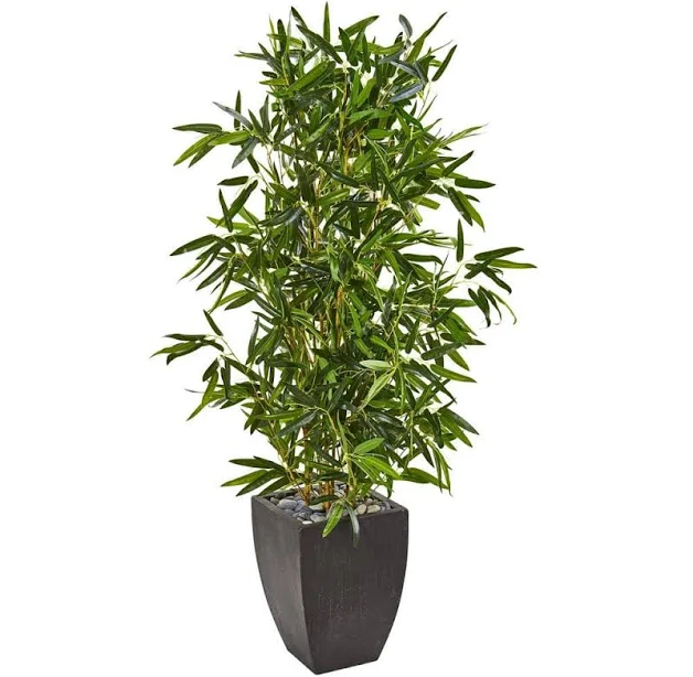 Nearly Natural 5-ft Bamboo Artificial...