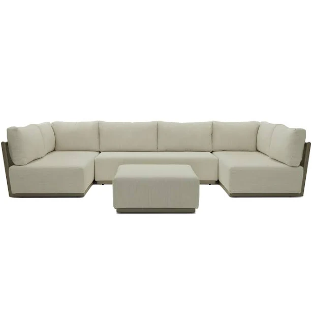 Ojai Outdoor U-Sectional with Ottoman