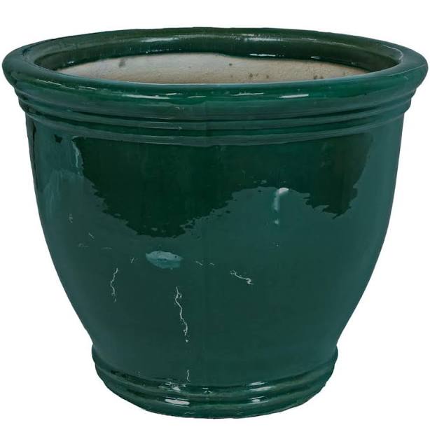 Sunnydaze Studio Glazed Ceramic Planter