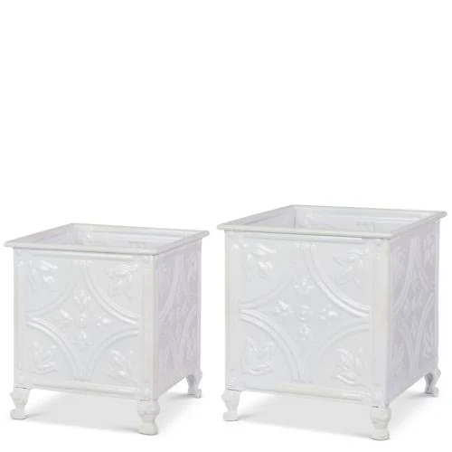 White Tile Planter LARGE