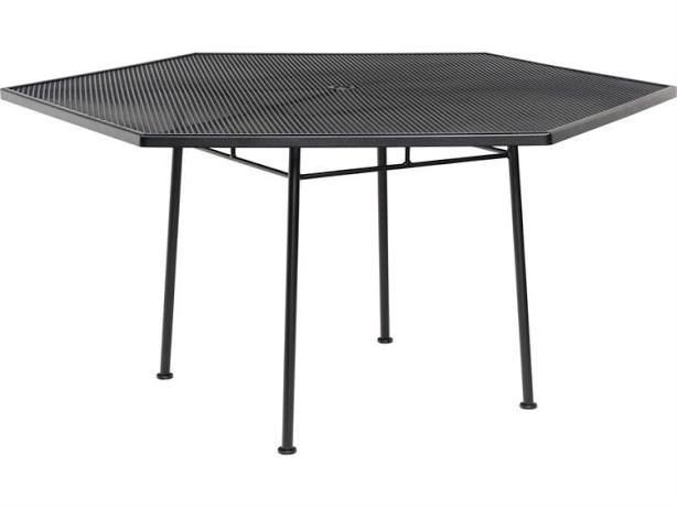 Woodard Wrought Iron Mesh Hexagon Out...