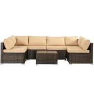 Zeus & Ruta 7-Piece Outdoor Patio Sec...