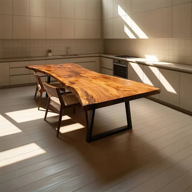 Furniture Decor Farmhouse Live Edge D...