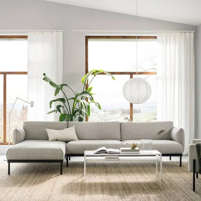 IKEA ÄPPLARYD sectional 4-seat with c...