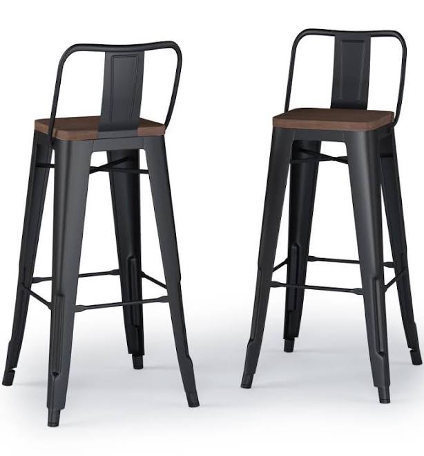 Simpli Home Rayne 30 Metal Bar Stool