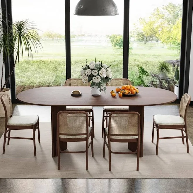 Dovelina Brix Modern Oval Dining Table
