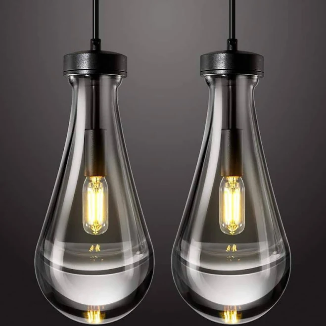 ZHLWIN Raindrop Pendant Lights Set of 2