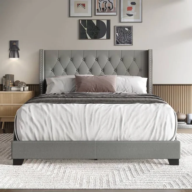 CraftPorch Glam Button Tufted Wingbac...