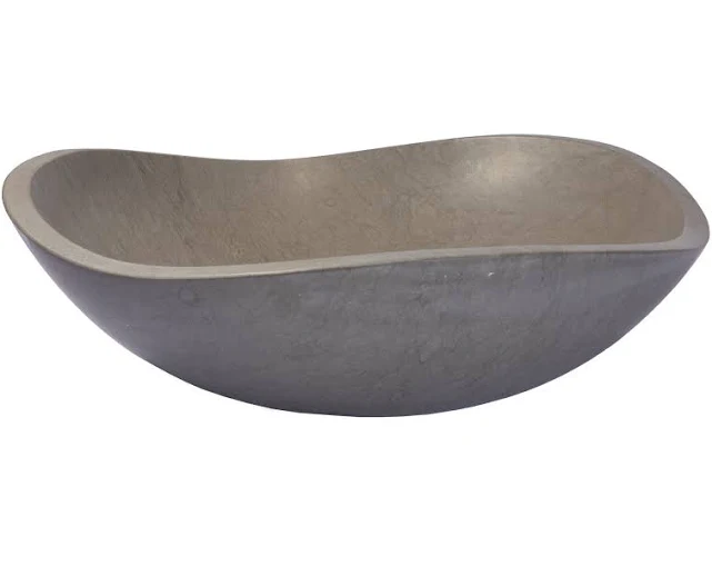Eden Bath Molly Grey Marble Freeform ...