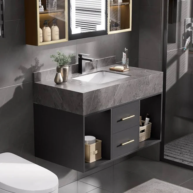 Homary Floating Bathroom Vanity Cultu...
