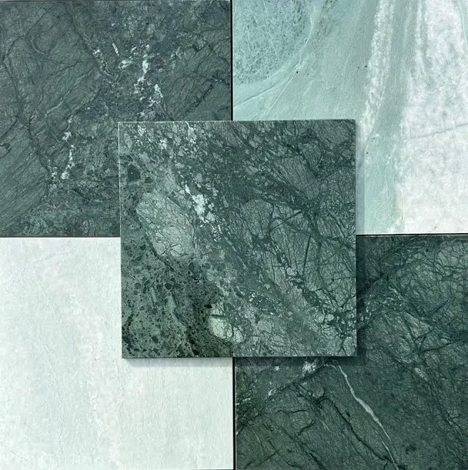 India Green Marble Tile Polished/Hone...