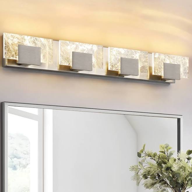 KAISITE 33-in 4-Light Bathroom Modern...