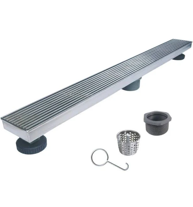 RELN 28 in. Matte Black Linear Shower...