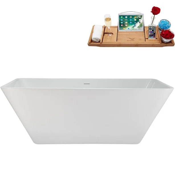 Streamline 32-in x 63-in Glossy White...