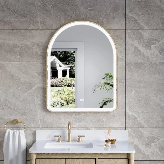 WELLFOR Bonie Arched Framed LED Anti-...