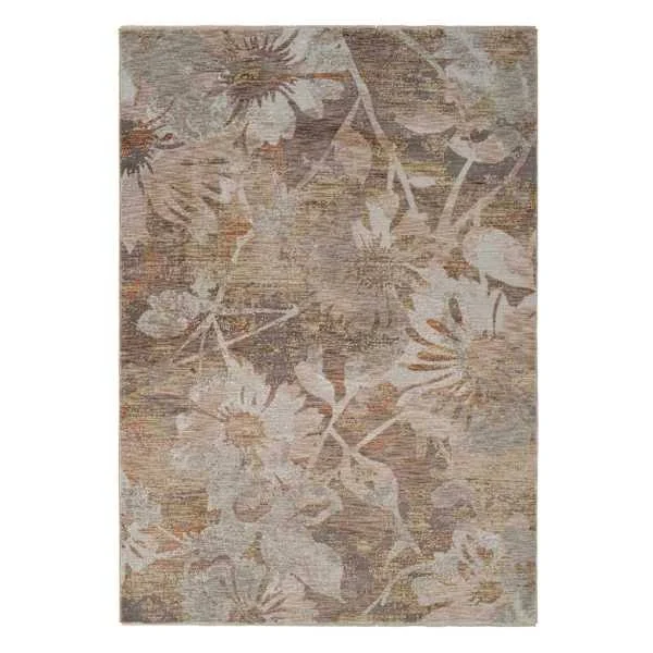 At Home Diaz Beige Floral Area Rug A540