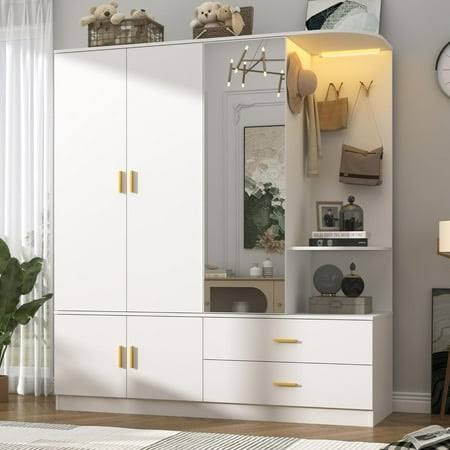 Chvans 71'' Armoire Wardrobe Closet w...