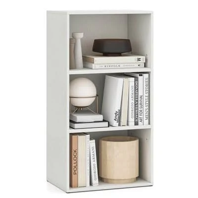Costway 3 Tier Open Shelf Bookcase Mu...
