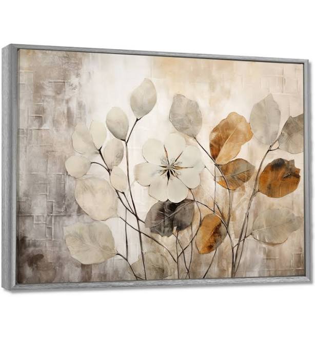 Red Barrel Studio Beige Botanical Imp...