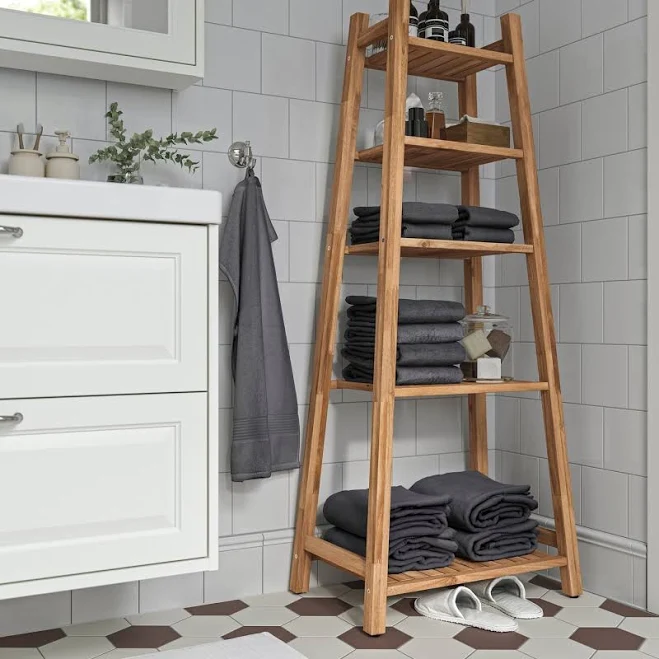 IKEA acacia shelf Unit
