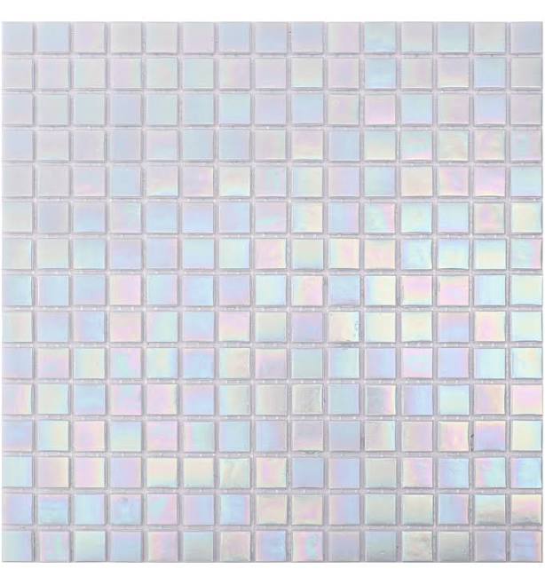 Light Blue Pearl Iridescent Glass Mos...