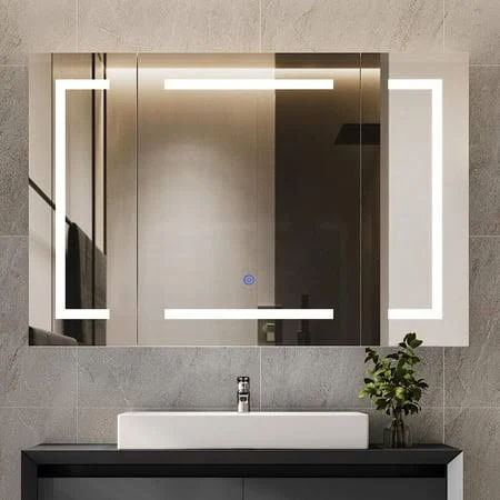 Lighted Medicine Cabinet with Mirror&...