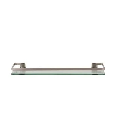 Neu Home Glass Shelf with Nickel Rail