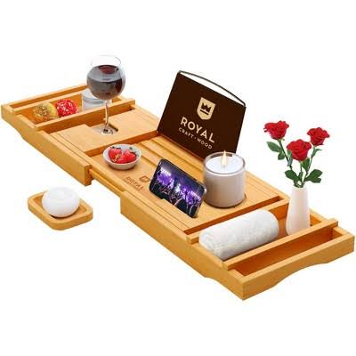Royal Craft Wood Bathtub Caddy Tray